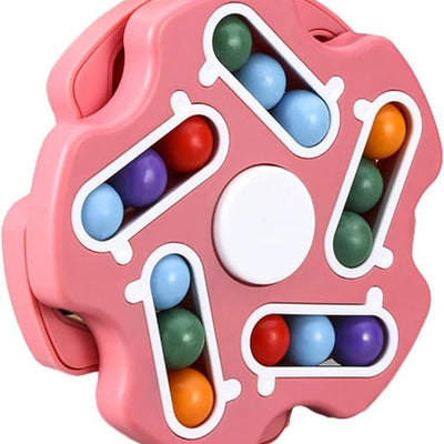 Fidget Toy Rotating Magic Bean Cube Spinner, Educational Learning Toy